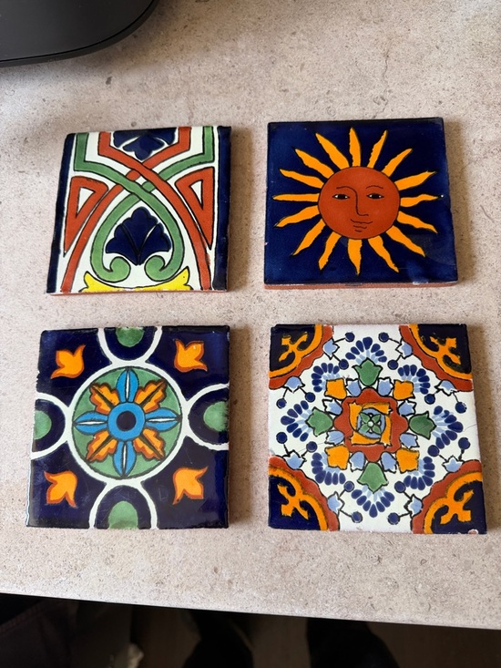 Other - 4 Gorgeous Terracotta Coasters